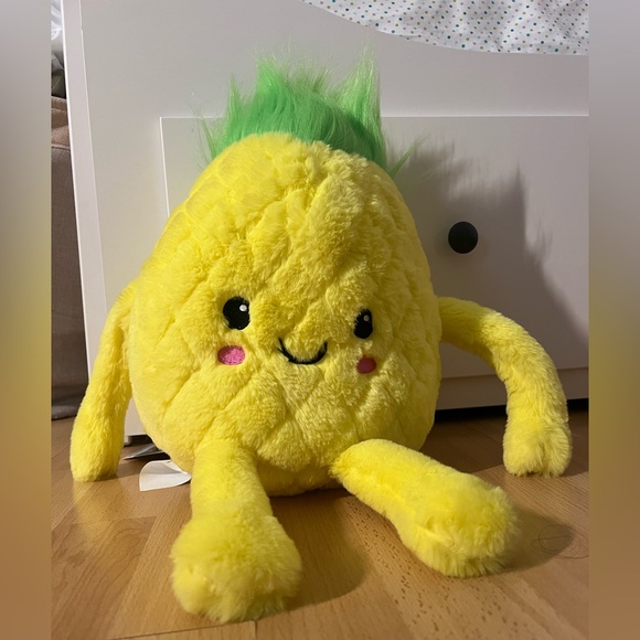 2 Scoops Other - NWT 2 Scoops Kawaii Pineapple Plush Toy – Yellow Stuffed Animal - Super Soft